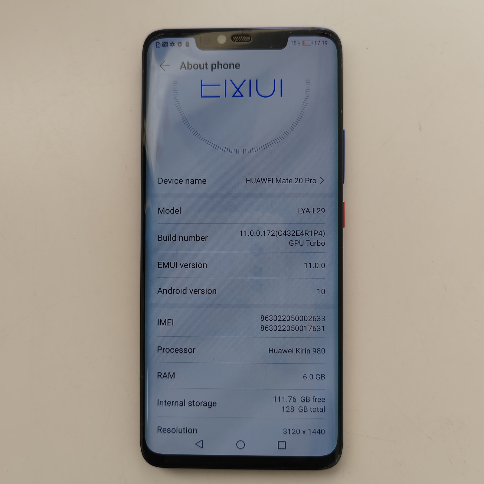 Huawei Mate 20 Pro 128GB +6GB 6.39'' 40MP Unlocked Global Google Smartphone Colors blue Charger Included Yes storage 128GB