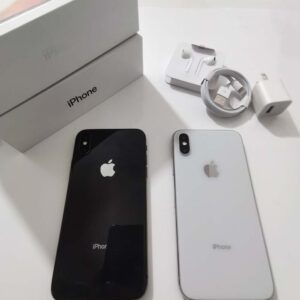 Unlocked Apple iPhone X - 64GB 256GB Black&White With face ID+with a box Color Black Storage Capacity 64 GB