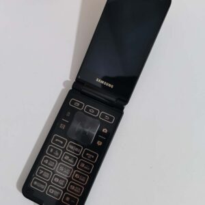 Samsung Galaxy Folder2 SM-G160N SM-G1650W Android 16GB Unlocked Good Condition Color Black Battery 2* batteries Model SM-G1650W-Dual SIM-4G