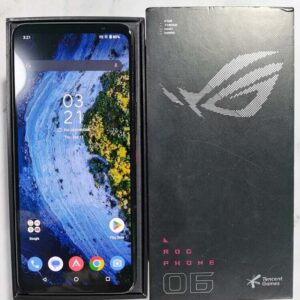 Asus ROG Phone 6 Unlocked 5G Android 16+512GB Gaming phone Google play Global Color White binding Mobile phone + Charger