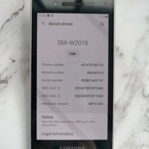 Samsung W2018 Android Unlocked 4G 256GB Super AMOLED 4.2” Clamshell Phone Color Silver - Image 11
