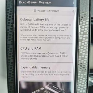 BlackBerry Priv Android 32GB 3GB RAM LTE 18MP 4G 5.4" DTEK Smartphone - Image 5