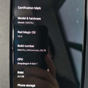 Unlocked ZTE nubia Red Magic 7 Android 5G 128GB 64MP 6.8" Smartphone (NX679J) Color Black Storage Capacity 128GB - Image 11