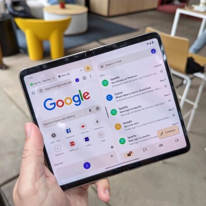 Google Pixel Fold 5G 12GB+256GB/512GB 7.6" Global Android Unlocked Foldable Couleur black Capacité de stockage 12GB+512GB