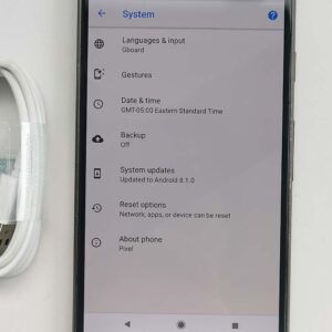 90%N ew Google Pixel Unlocked Android 32GB 4G LTE Smartphone Fully Working Color Black Storage Capacity 4+32GB - Image 2