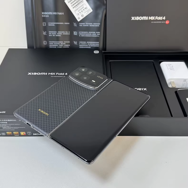 Xiaomi Mix Fold 4 Android 14 5G  120Hz 16+1TB  Google Unlocked storage 12Ｇ＋256GB Package Mobile phone and charger Colour Black