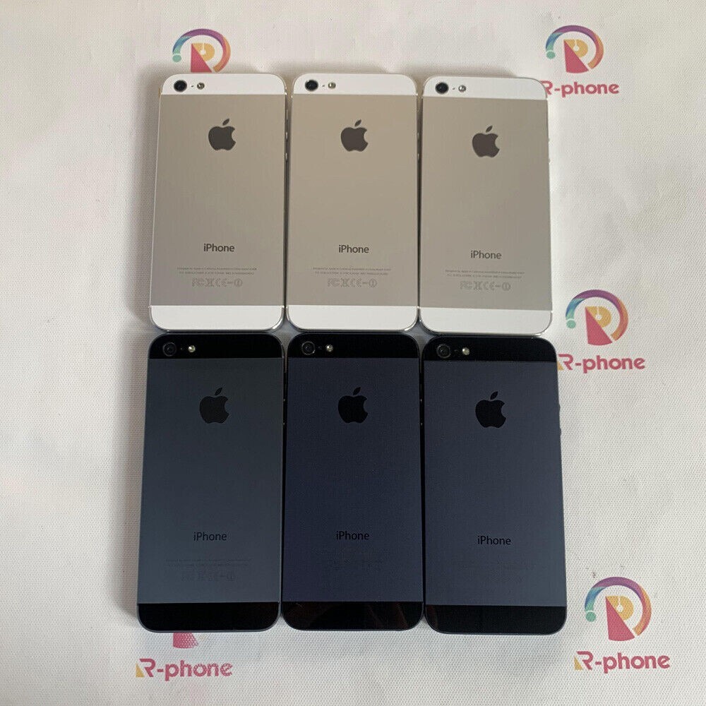 Original Unlocked Apple iPhone 5 16/32GB black white gold usedphone working well storage 16GB colors Black