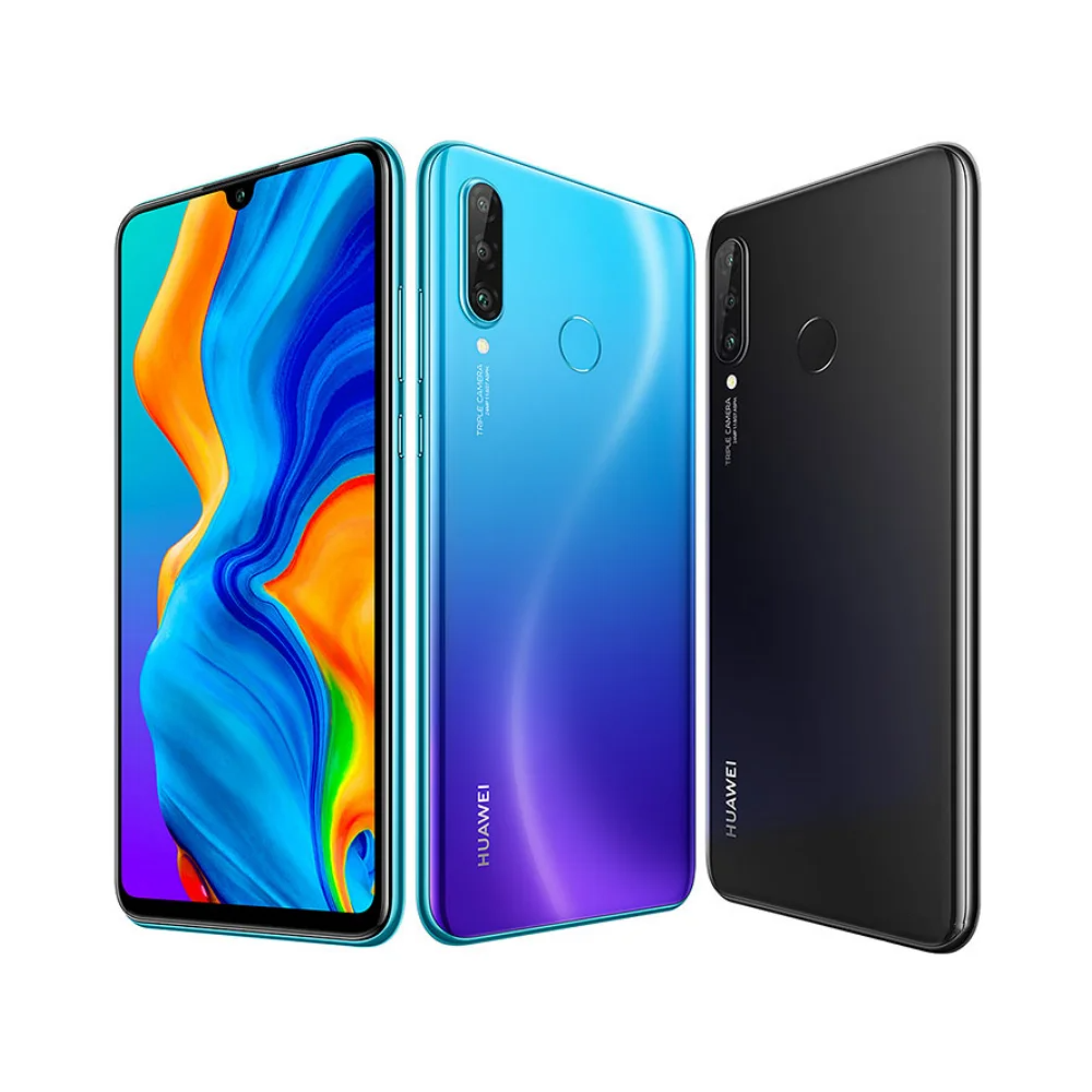 Huawei P30 lite 128GB Global Unlocked Android smartphone Sealed Google play Colors black storage 6GB+128GB
