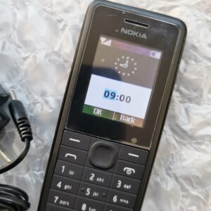 Nokia 106 - Black red One SIM Card Good Quality (Unlocked) Cellular Phone