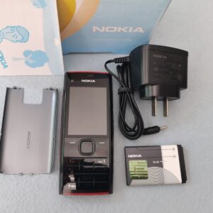 Nokia X2-00 Cell Phone Black Red (Unlocked) Classic Button Mobile Phone
