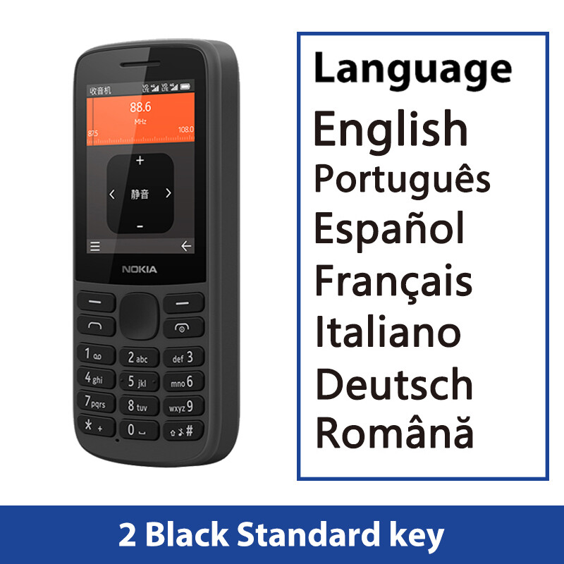 Nokia 215 4G 2020 2.4" 64MB unlocked keyboard phone for old people Color Black Battery with 1 battery