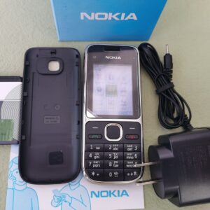Nokia C2-01 Cell Phone Black (Unlocked) 3G Classic Button Mobile Phone - Image 2