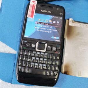 Original Unlocked Nokia E71 Full Qwerty Smartphone Mobile Phone Black White Brow Color Brown - Image 2