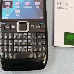 N e w Condition Original Unlocked Nokia E71 Full Qwerty Smartphone Mobile Phone Color Black Battery 1 battery - Image 2