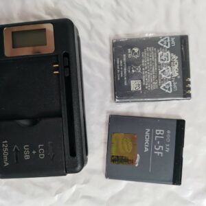 BL-5F NOKIA Battery + LCD Charger for Nokia  N72 N78 N95 N93i 6210 6260S 6290 Bundle Description 2 batteries+1charger