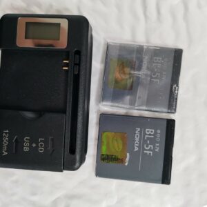 BL-5F NOKIA Battery + LCD Charger for Nokia  N72 N78 N95 N93i 6210 6260S 6290 Bundle Description 2 batteries+1charger - Image 4