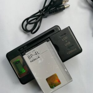 BP-4L Battery + LCD charger + Charger Cable For Nokia E63 E90 E95 E71 6650F N97 Items Included 2batteries+1charger+1cable - Image 3