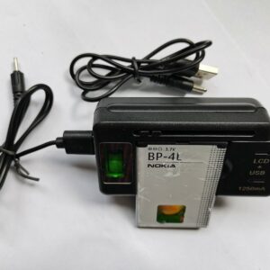BP-4L Battery + LCD charger + Charger Cable For Nokia E63 E90 E95 E71 6650F N97 Items Included 2batteries+1charger+1cable - Image 7