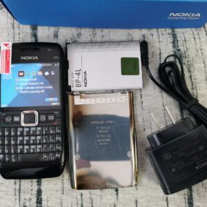 Nokia E71 Cell Phone Grey Steel (Unlocked) Symbian Qwerty 3G Smartphone Mobile battery 1 battery