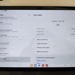 Samsung Galaxy Tab A8 SM-X200 32 GB, Wi-Fi, 10.5 in - Silver accessory only tablet - Image 3