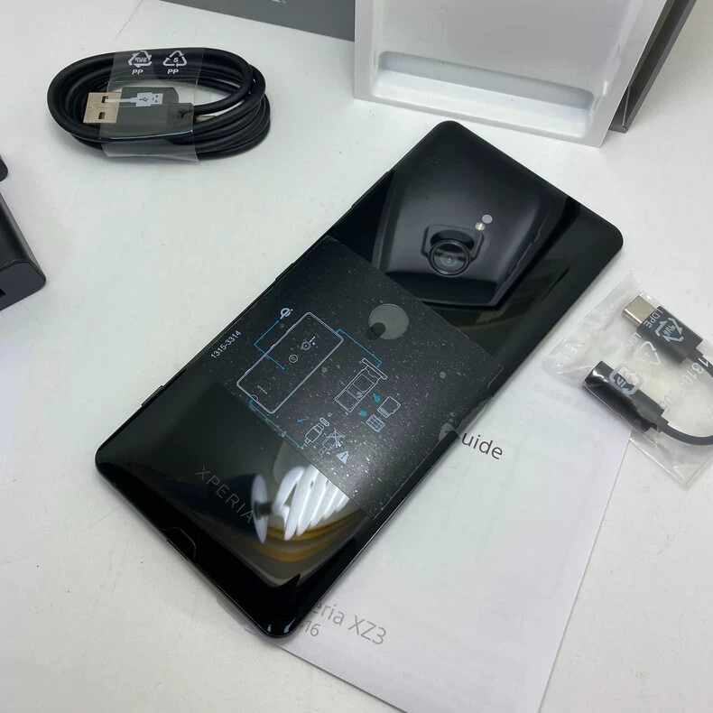 Sony Xperia XZ3 6in 19MP Original global version H8416 Fingerprint Android phone colour Black Model Number Global version H8416