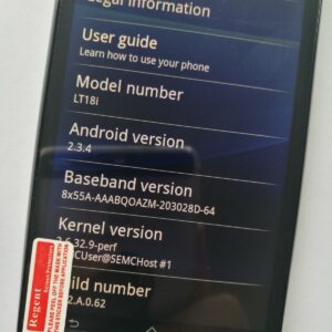 Original Sony Ericsson Xperia Arc S LT18i Mobile Phone 3G 8MP Wifi Android Phone Bundle Description 1 battery - Image 2
