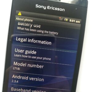 Original Sony Ericsson Xperia Arc S LT18i Mobile Phone 3G 8MP Wifi Android Phone Bundle Description 1 battery - Image 3
