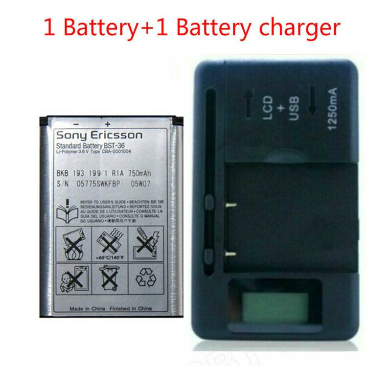 BST-36 Battery + charger For Sony Ericsson J300 J310 Z550 T250 K510i K510 K320 Items Included EU/UK/AU