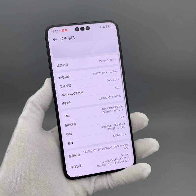 Huawei Mate 60 Pro+ 6.76" 50MP 16+1TB Kirin 9000S HarmonyOS Google play Charger Included Yes Storage Capacity 16+1TB - Image 9