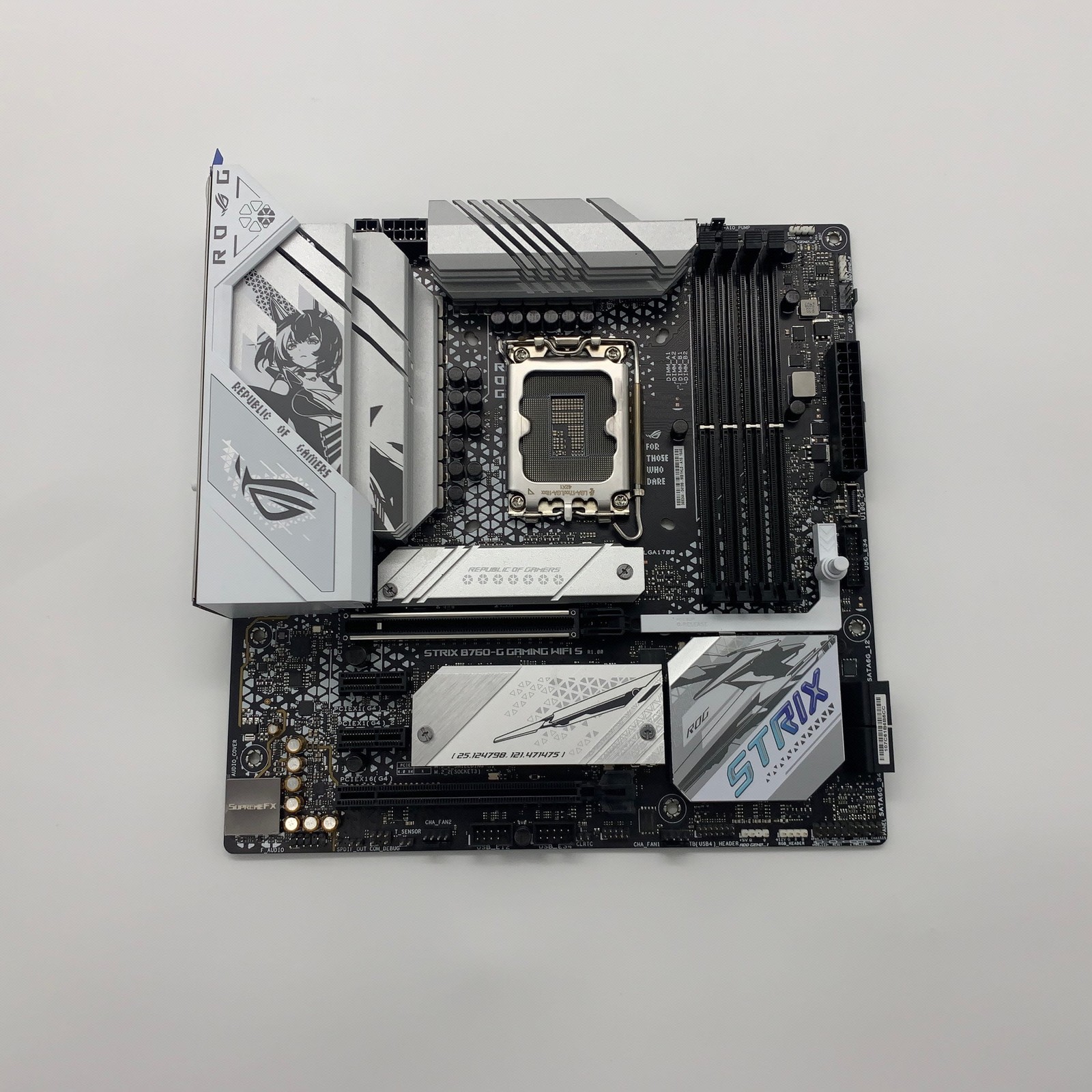 ASUS ROG STRIX B760-G GAMING WIFI S (White mATX, Intel B760, LGA 1700) Socket Type LGA 1700