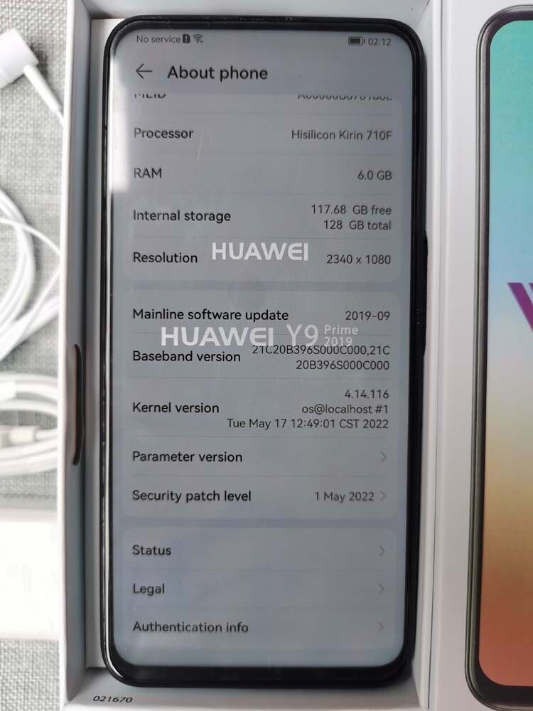 Global - Huawei Y9 Prime (2019) 128GB google Unlocked Android storage 128GB