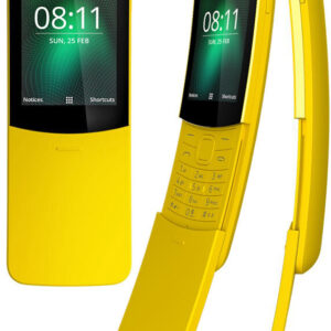Nokia 8110 4G Dual Sim 4GB KaiOS 2.5.1 Slide Banana Cellphone Yellow Unlocked Battery 1 * Battery