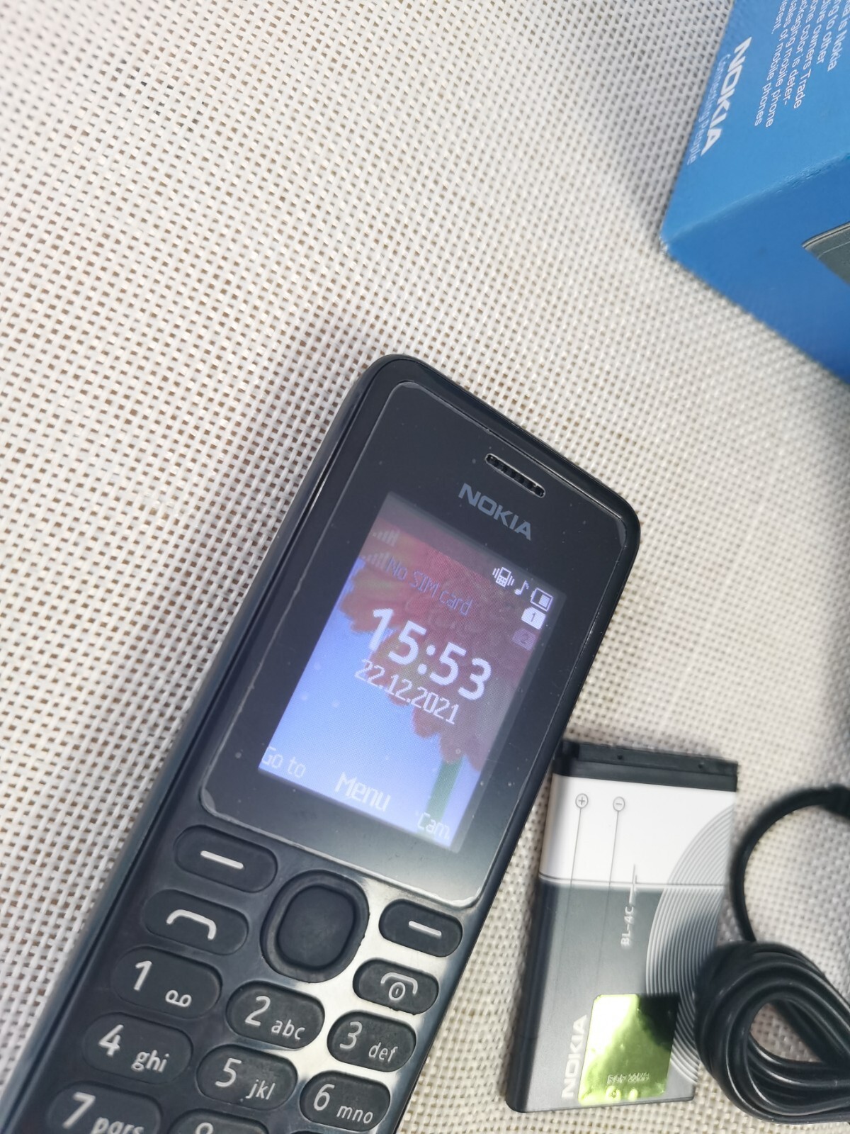 Nokia 108 FM Radio Dual SIM mobile phone Russian Hebrew Arabic keyboard Bundle Description 1 battery - Image 2