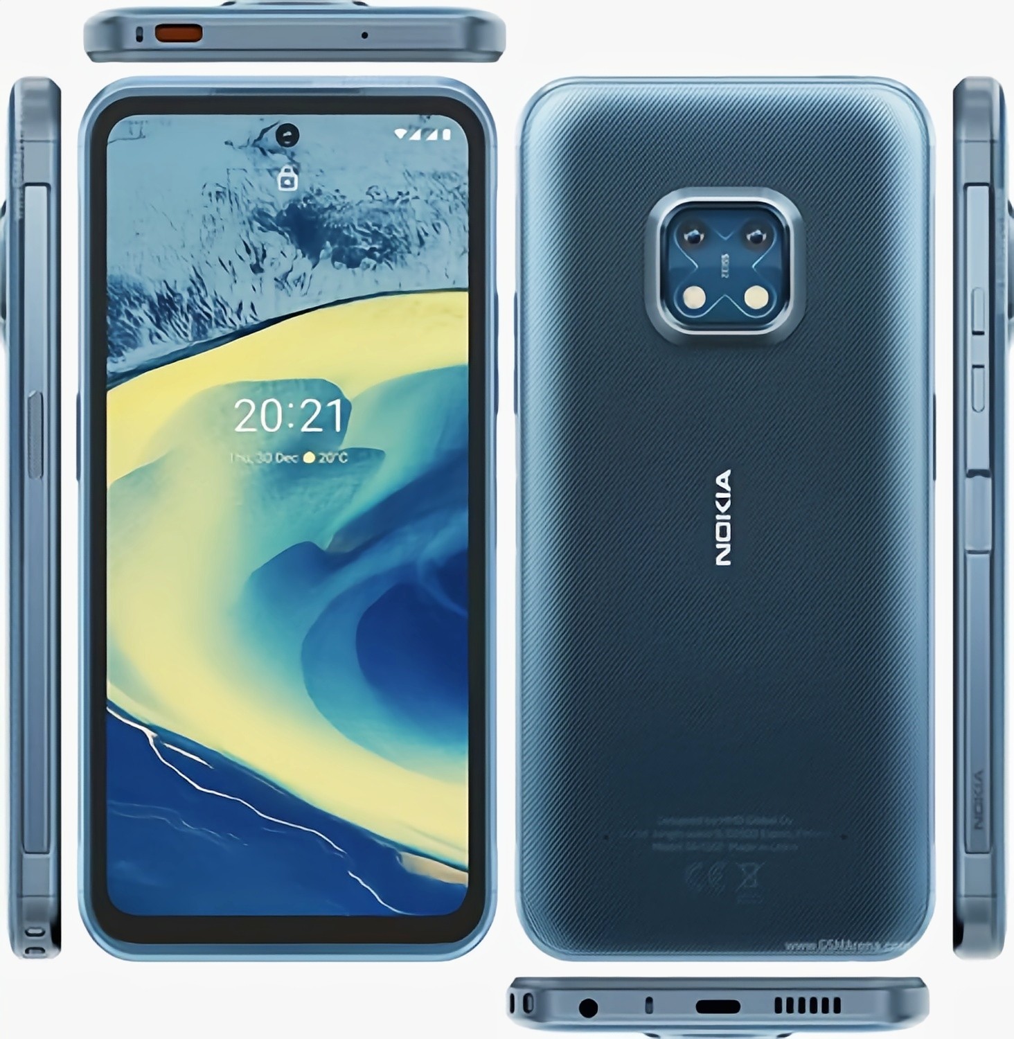 Original Nokia XR20 2-SIM 128GB Zeiss Optics 48MP WIFI Unlocked 5G Smartphone storage 128GB 6GB RAM colors Black - Image 3