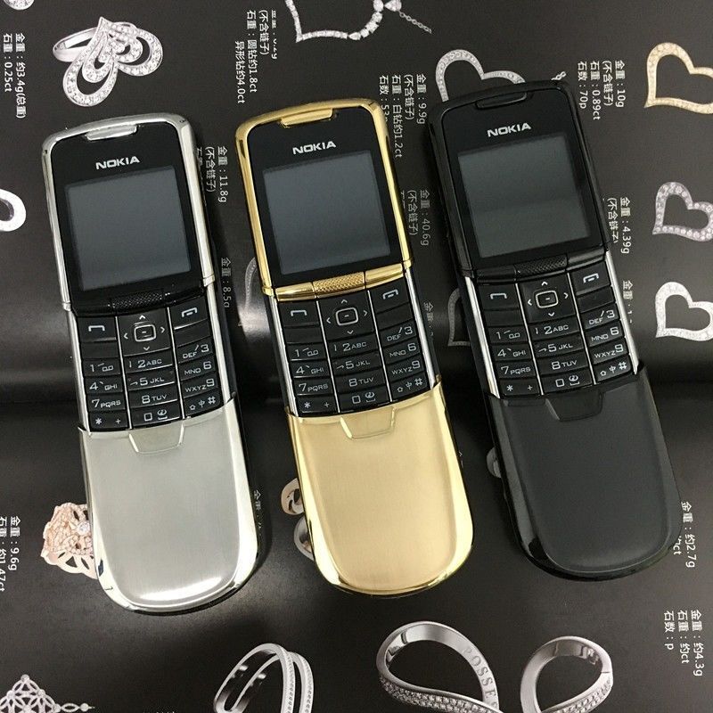 99%n ew Nokia 8800SE 8800 Sirocco unlocked 2G GSM Bluetooth Mobile phone Modell 8800 Color Black