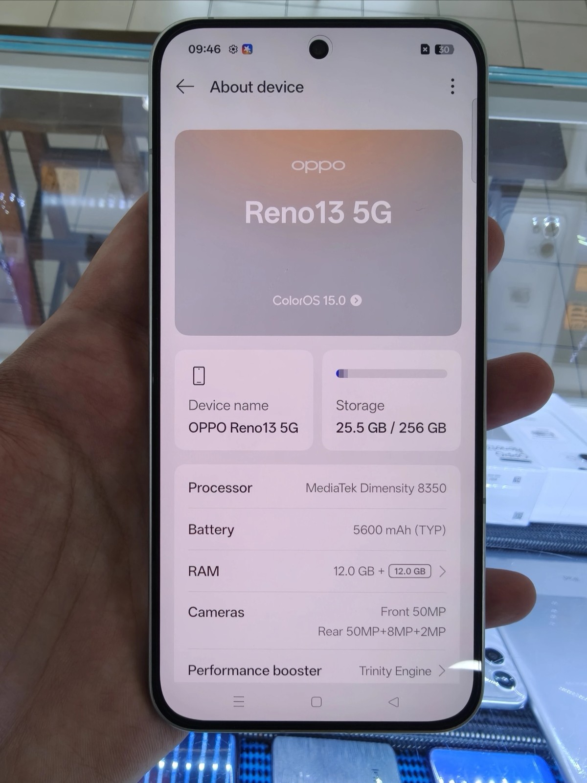 Oppo Reno13 5G 6.59" 50MP Android 15 Google Dimensity 8350 5600mAh unlocked Storage Capacity 16+1TB Colour Random color - Image 3
