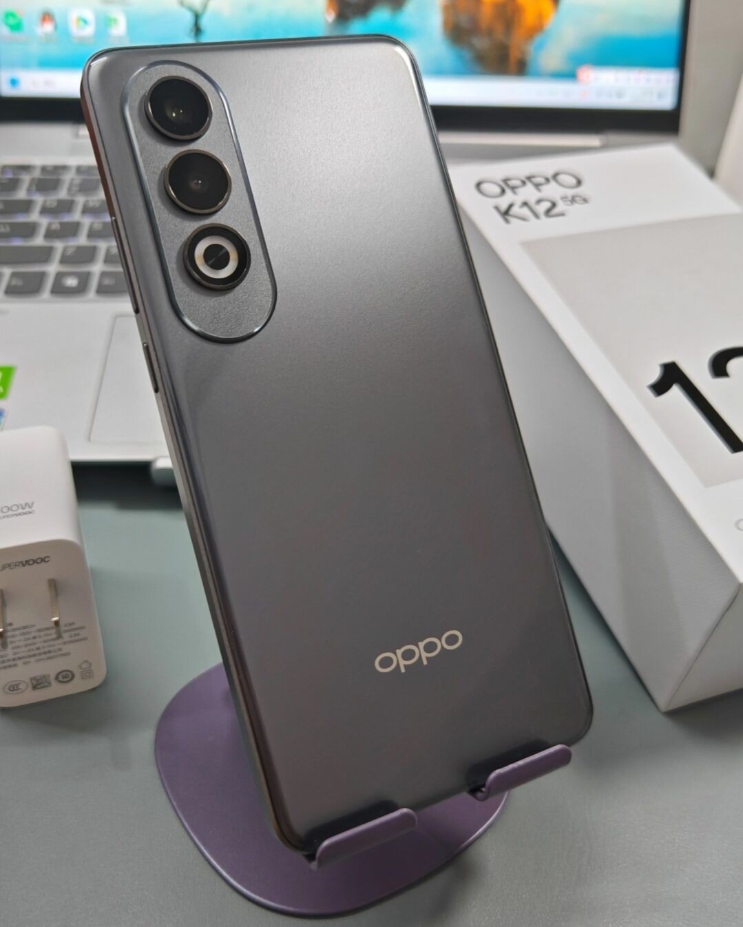 Oppo K12 5G 6.7" 50MP Qualcomm SM7550-AB Snapdragon 7 Gen 3 Android 14 5500mAh Color Please note the color Style Mobile phone + charger Storage Capacity 12+512GB - Image 3