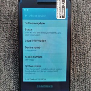 Samsung Galaxy Folder SM-G1600 Dual Sim 16GB Android LTE 3.8" Flip Phone Color Wine red battery 2 * batteries