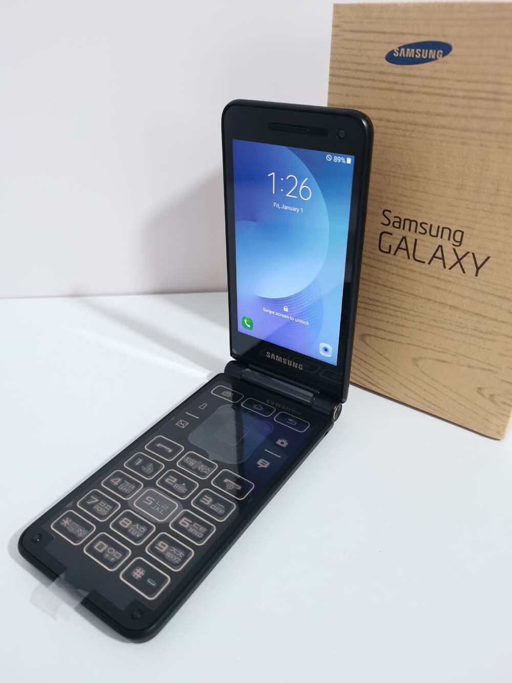 Samsung Galaxy Folder SM-G160N SM-G1650W Android 16GB Unlocked Good Condition Color Red Model SM-G160N-Single SIM-3G