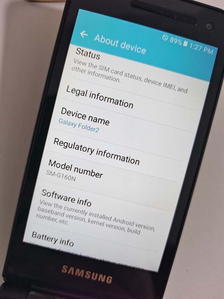 Samsung Galaxy Folder SM-G160N SM-G1650W Android 16GB Unlocked Good Condition Color Red Model SM-G160N-Single SIM-3G - Image 13
