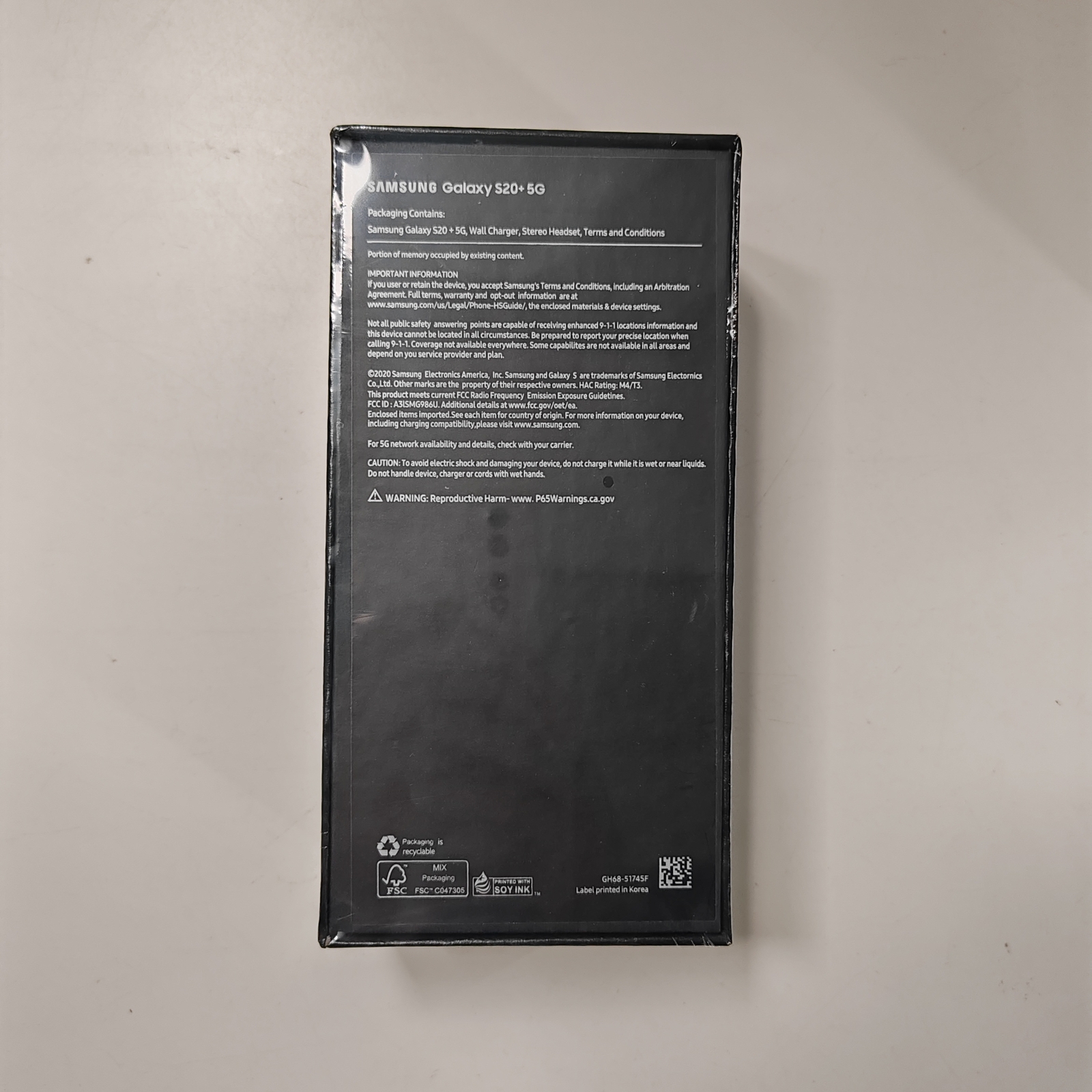 Samsung Galaxy S20+ 5G G986U1 SM-G986F/DS G986B/DS 128GB Android SmartPhone Storage 8GB+128GB Model SM-G986U1 - Image 2