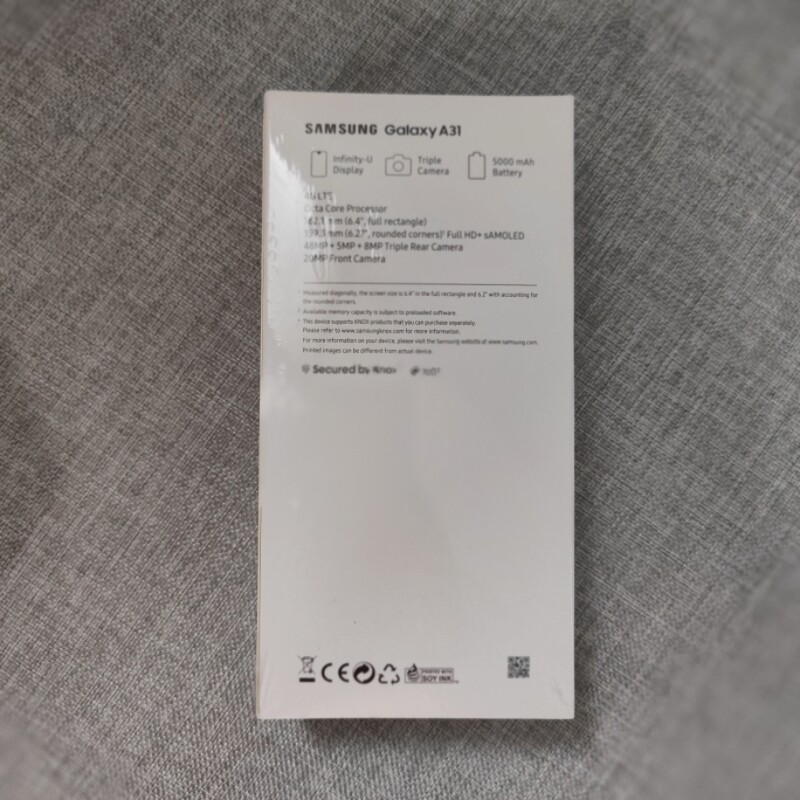 Samsung Galaxy A31 6.4" 48MP SM-A315F/DS (International) 128GB Android Storage 128GB in order binding Mobile phone + packing accessories - Image 2