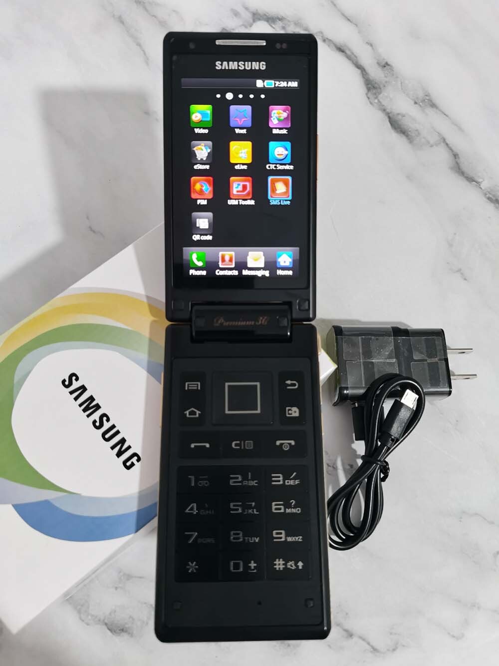 📱Unlocked Samsung SCH-W899 Android 8GB 3G GSM Flip Keynboard Phone Bundle Description W899 - Image 7