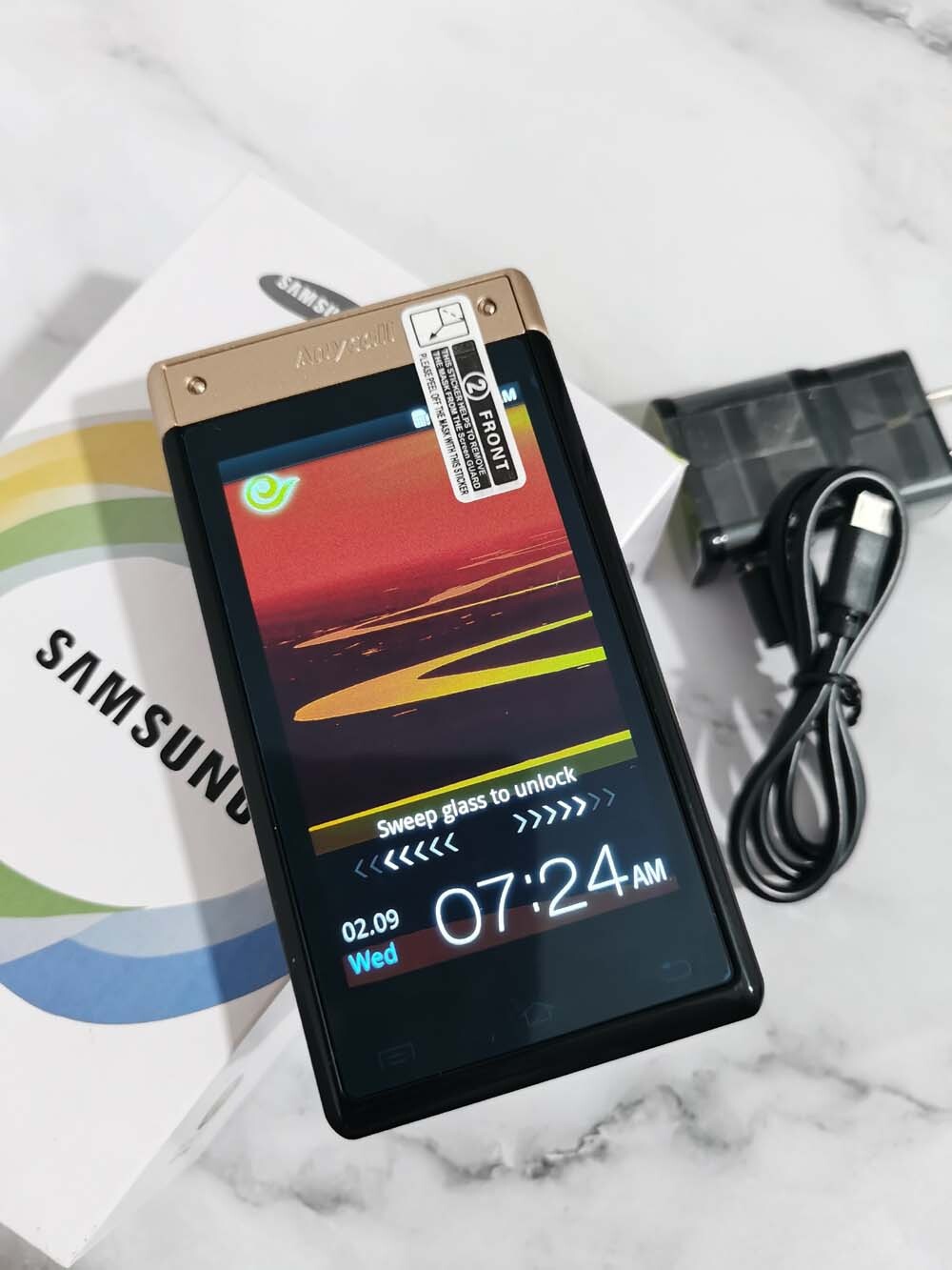 📱Unlocked Samsung SCH-W899 Android 8GB 3G GSM Flip Keynboard Phone Bundle Description W899 - Image 11