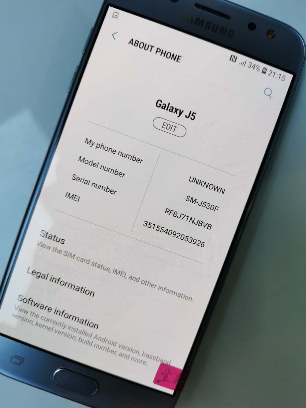 Samsung Galaxy J5 (2017) 5.2" SM-J530F Unlocked 16GB Global 13MP Smartphone Color Random color Model SM-J530F - Image 6
