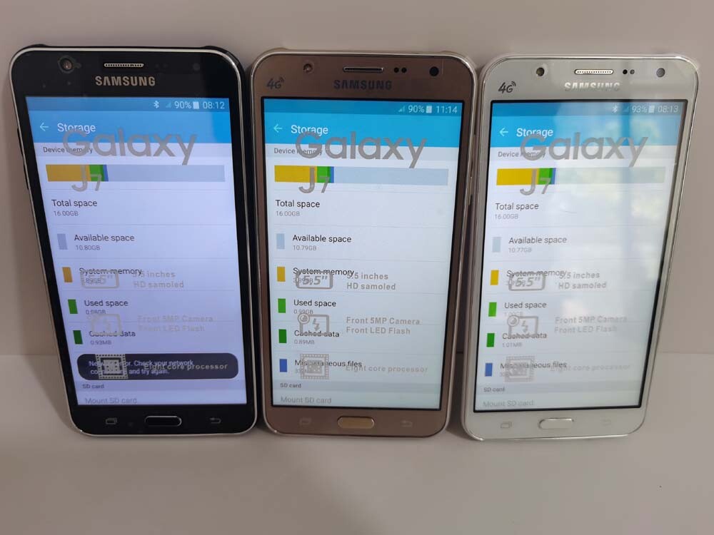 Samsung Galaxy J7 (SM-J700F) Android 5.1 Unlocked 4G 16GB Dual SIM Smartphone battery 2 * batteries colors Black - Image 11