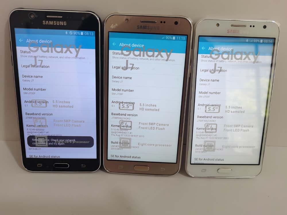 Samsung Galaxy J7 (SM-J700F) Android 5.1 Unlocked 4G 16GB Dual SIM Smartphone battery 2 * batteries colors Black - Image 12