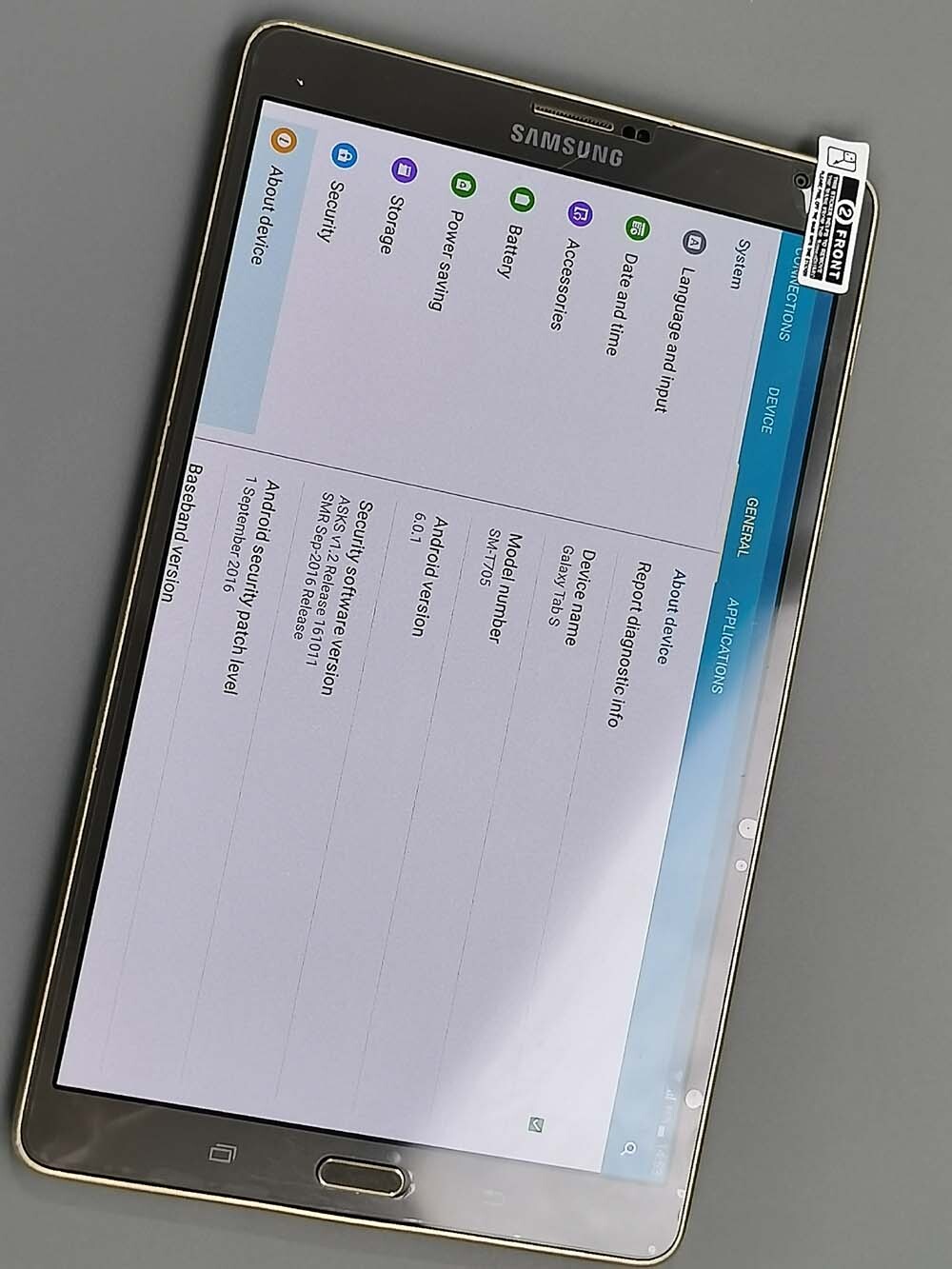 FULLY WORKING Samsung Galaxy Tab S 8.4 LTE Unlocked 16GB SM-T705 Android 8.4" - Image 5