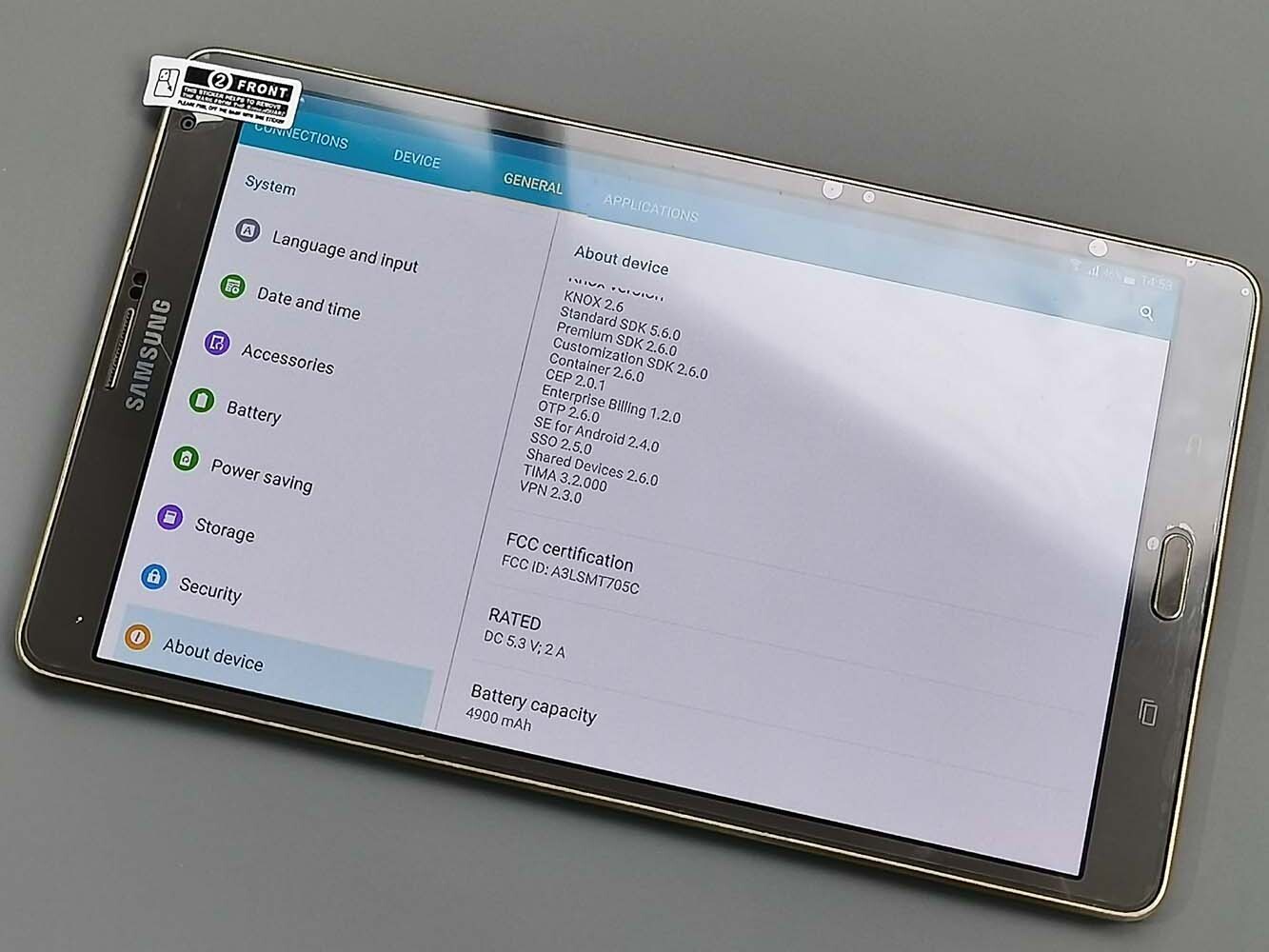 FULLY WORKING Samsung Galaxy Tab S 8.4 LTE Unlocked 16GB SM-T705 Android 8.4" - Image 6