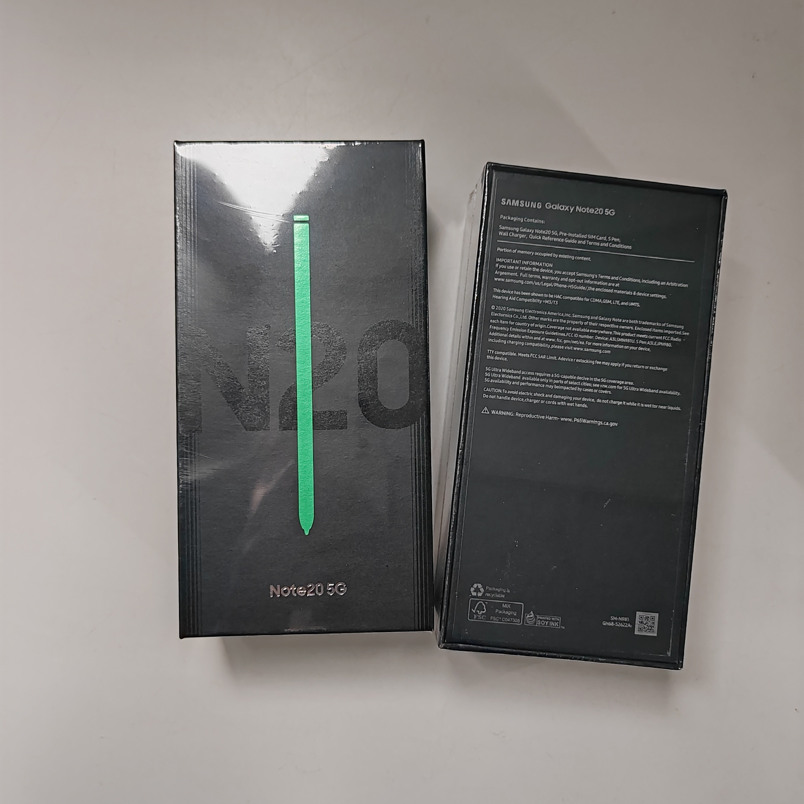 New Samsung Galaxy Note20 5G SM-N981B (Global) Unlocked Android 8+128GB Google Storage 8GB+128GB Color Mystic Green Model Number SM-N981B (International) - Image 6